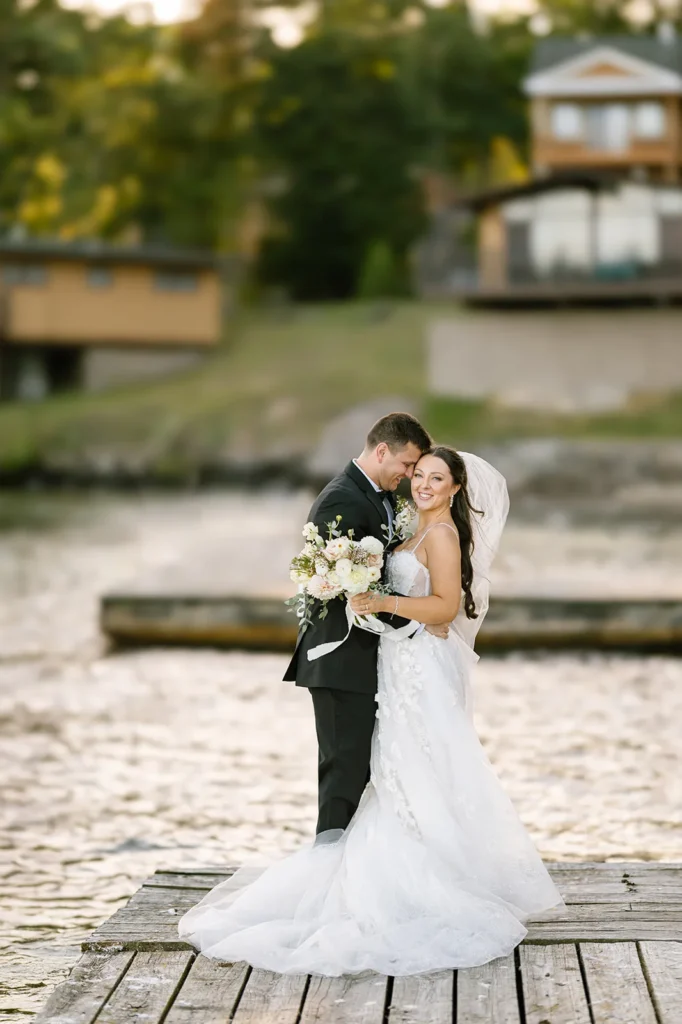 Bride and groom in Troy NY