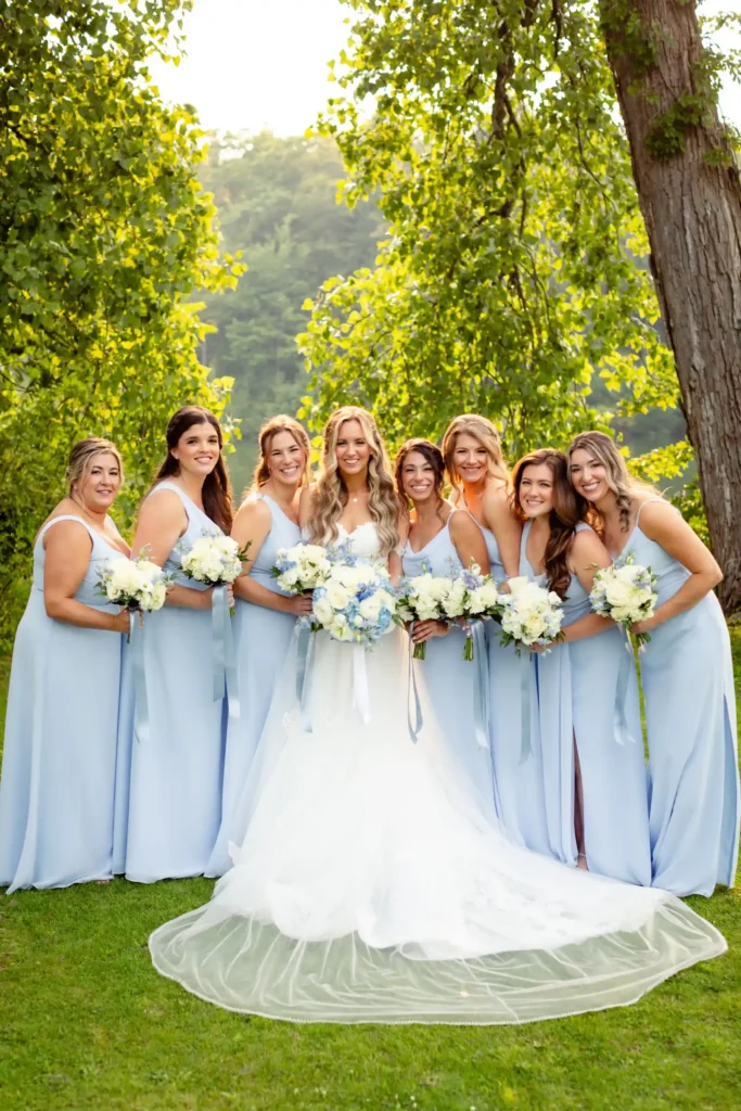 A wedding party in Saratoga NY
