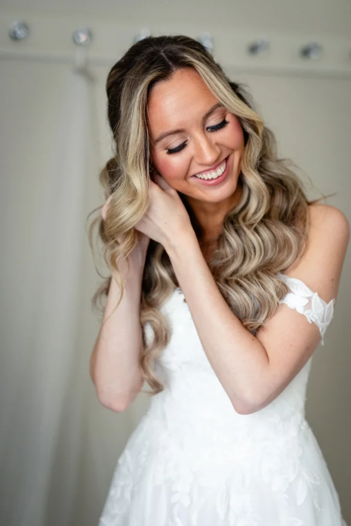 A bride preparing in Troy New York